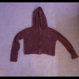 Urban outfitters Brown zip up sweater